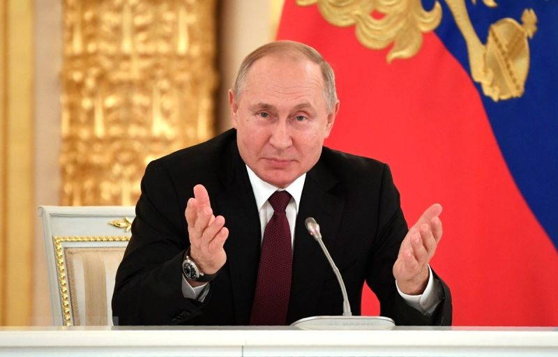 Tổng thống Nga Vladimir Putin tại Điện Kremlin ở Moskva, Nga. Ảnh AFP/TTXVN.