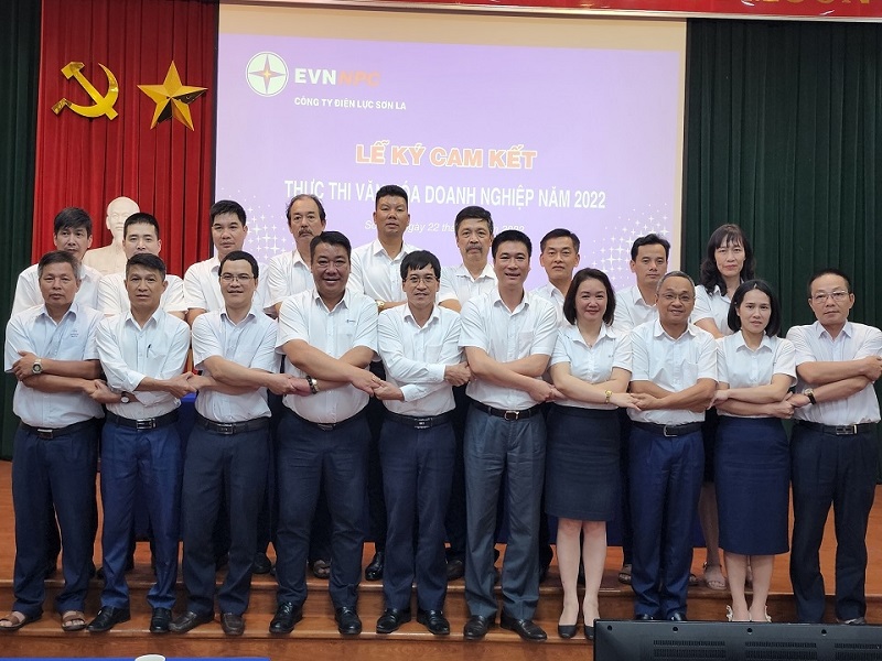 PC Sơn La ký cam kết thực thi văn hóa doanh nghiệp năm 2022.