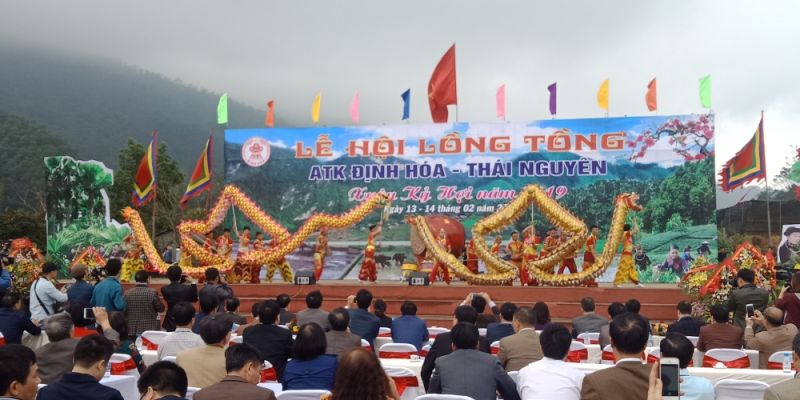 Lễ hội Lồng tồng tại ATK Định Hoá - Thái Nguyên năm 2019 (Ảnh: IT)