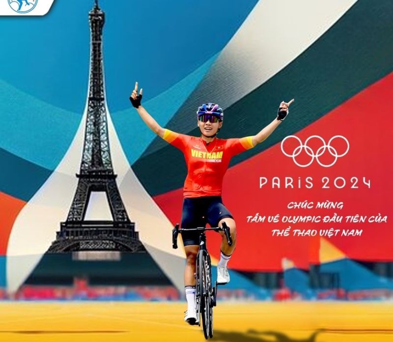 Nguyễn Thị Thật trở thành vận động viên Việt Nam đầu tiên giành quyền tham dự Olympic Paris 2024. Ảnh: Liên đoàn Xe đạp-Mô tô Thể thao Việt Nam