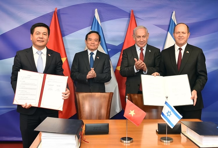 Lễ ký kết VIFTA diễn ra ngày 25/7/2023, tại Văn phòng Thủ tướng Israel