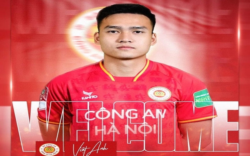 Trung vệ Bùi Hoàng Việt Anh gia nhập Công an Hà Nội FC. Ảnh: CAHNFC