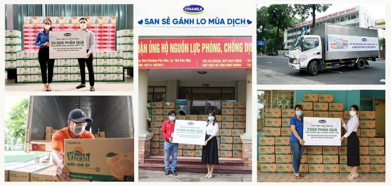 Vinamilk trao ‘quà sức khỏe’, cùng cộng đồng vượt qua đại dịch Covid - 19