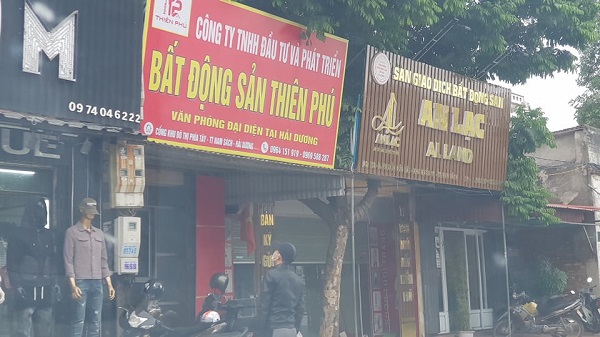 Nhiều văn phòng kinh doanh bất động sản trái phép tại Hải Dương