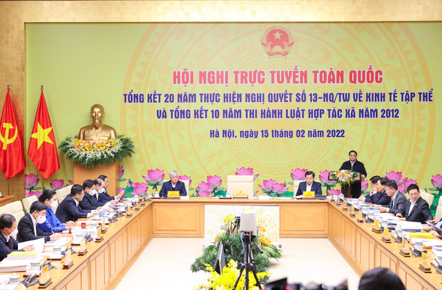 Thủ tướng chủ trì Hội nghị trực tuyến toàn quốc về kinh tế tập thể, HTX