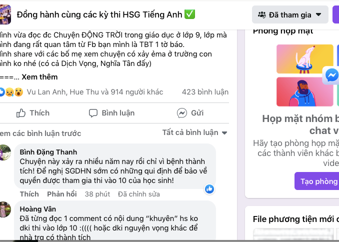 Xác minh thông tin học sinh lớp 9 học lực không tốt phải chuyển trường