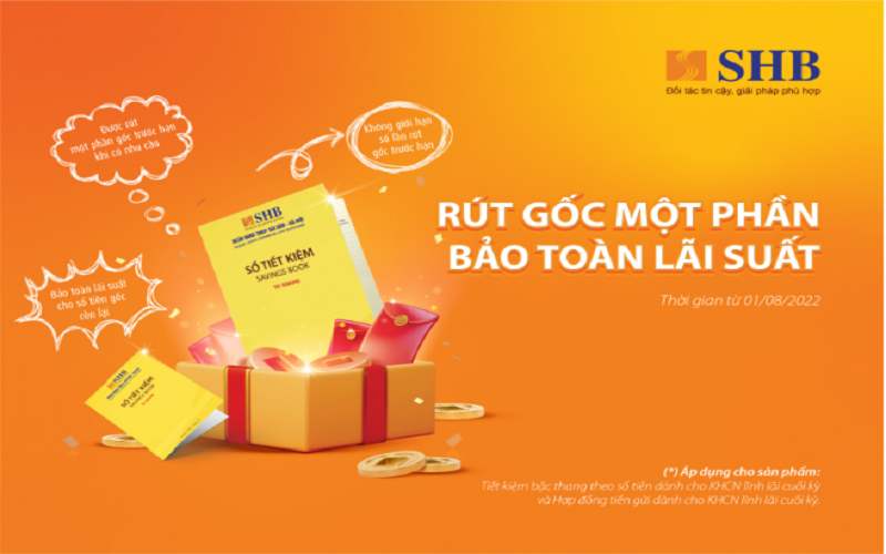 Từ tháng Tám, người dân có thể rút gốc một phần tiền gửi trước hạn tại ngân hàng