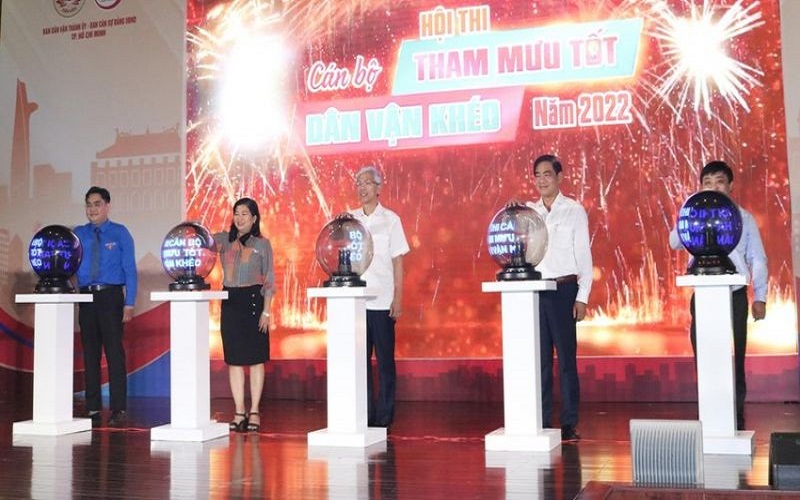 TP. Hồ Chí Minh: Khai mạc hội thi cán bộ “Tham mưu tốt - Dân vận khéo” năm 2022