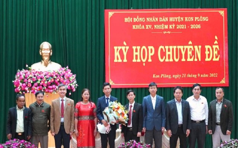 Ông Đặng Quang Hà giữ chức vụ Chủ tịch UBND huyện Kon Plông