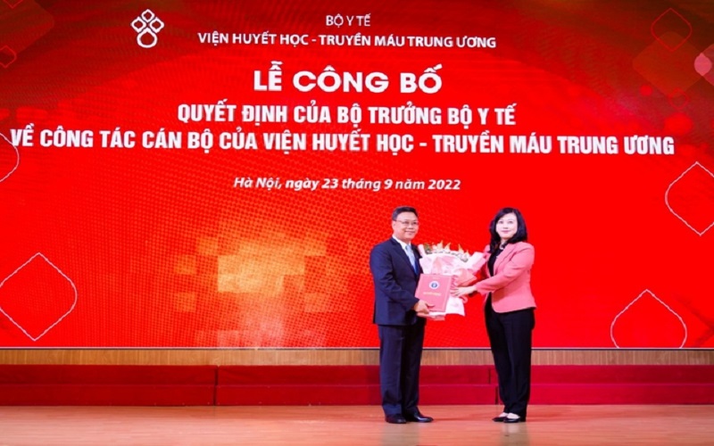 Viện Huyết học-Truyền máu Trung ương có Viện trưởng mới