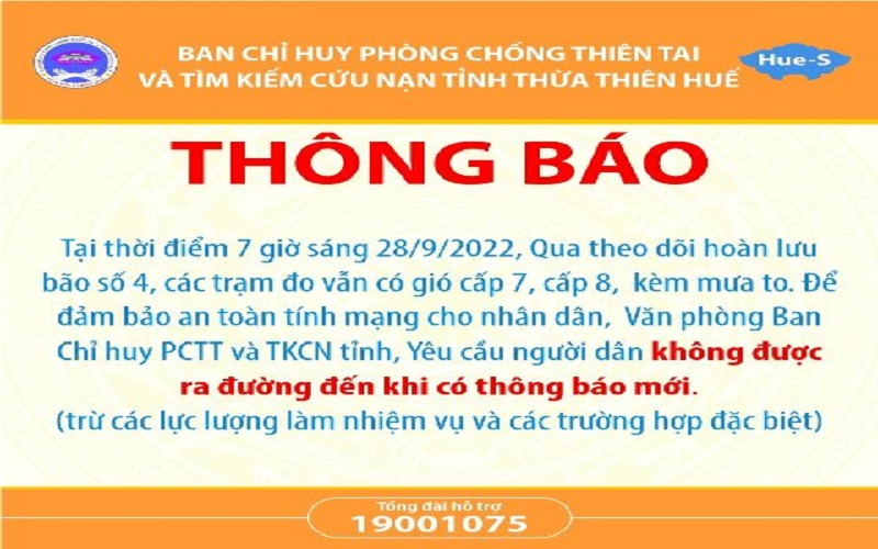 Phó Thủ tướng Lê Văn Thành điều hành xuyên đêm từ tâm bão; Sáng 28/09, Thừa Thiên Huế vẫn cấm người dân ra đường