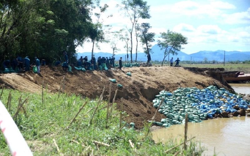 Quảng Nam: Khẩn trương khắc phục sạt lở bờ sông Vu Gia