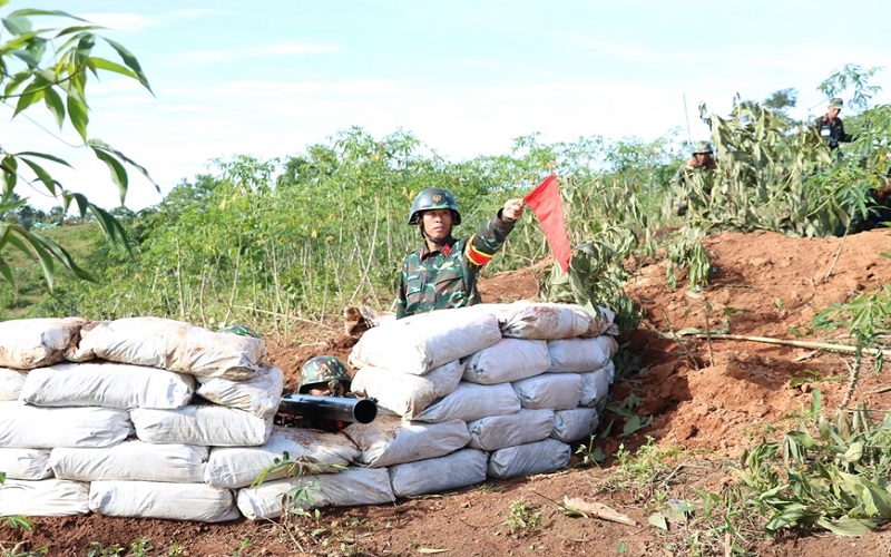 "Trận đánh" trong diễn tập phòng thủ