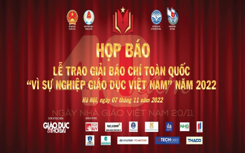 Họp báo tổng kết Giải báo chí "Vì sự nghiệp giáo dục Việt Nam năm 2022"