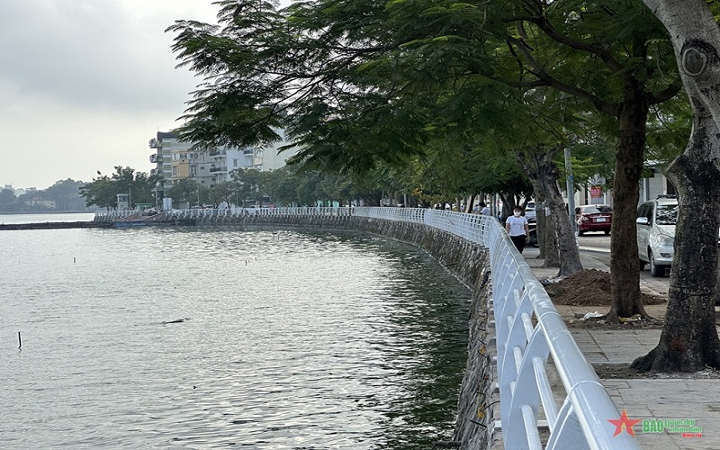 Hồ Tây đang khoác lên mình "áo" mới