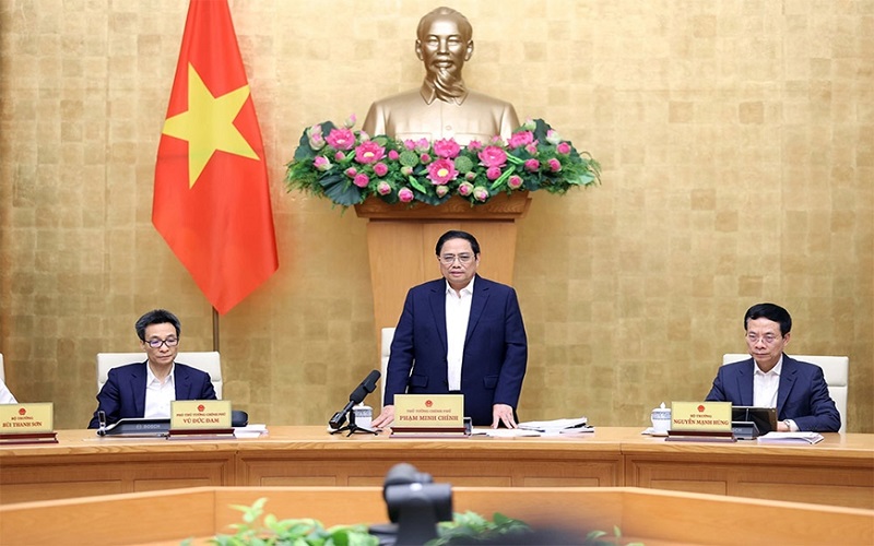 Thủ tướng Chính phủ Phạm Minh Chính chủ trì Hội nghị trực tuyến toàn quốc về truyền thông chính sách