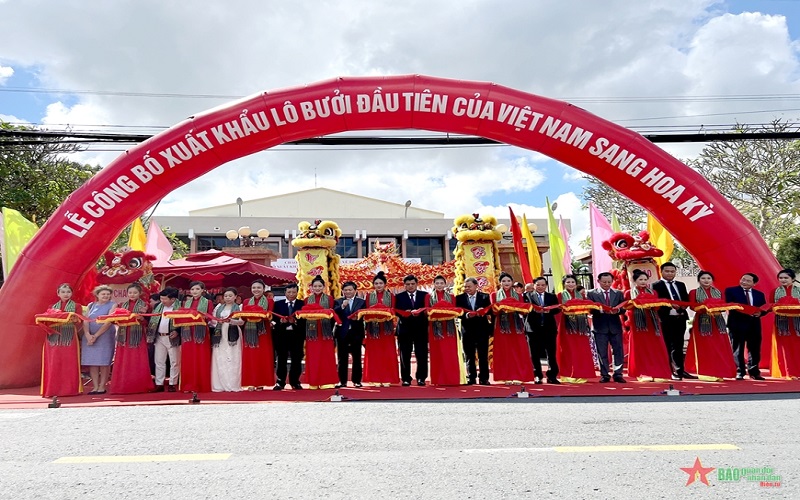 Lễ công bố xuất khẩu lô bưởi đầu tiên của Việt Nam sang Hoa Kỳ