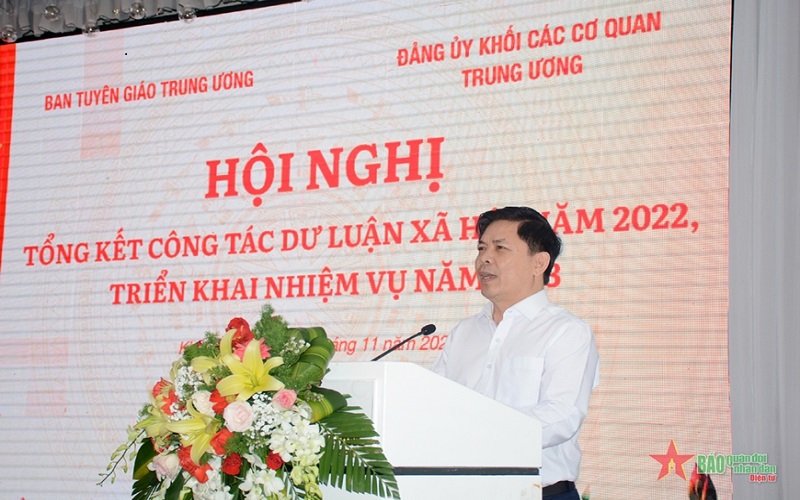 Hội nghị tổng kết và tập huấn nghiệp vụ công tác dư luận xã hội năm 2022