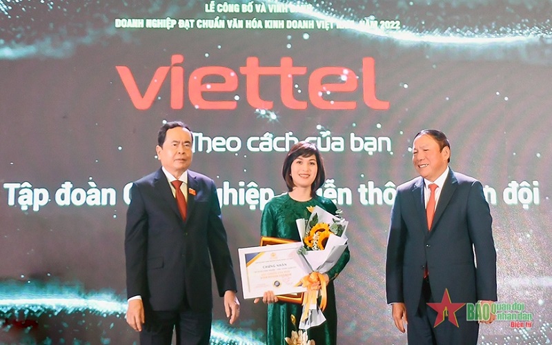 Viettel đạt chuẩn văn hóa kinh doanh Việt Nam năm 2022