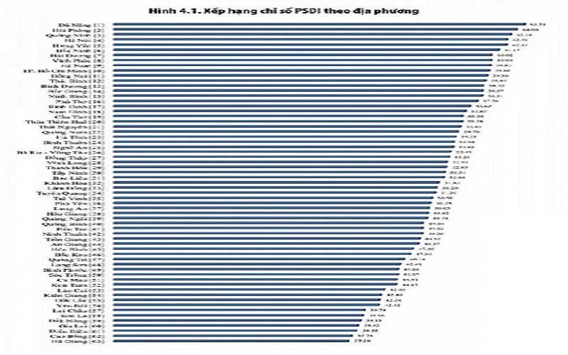 Chỉ số PSDI của Bình Định xếp thứ 17 toàn quốc
