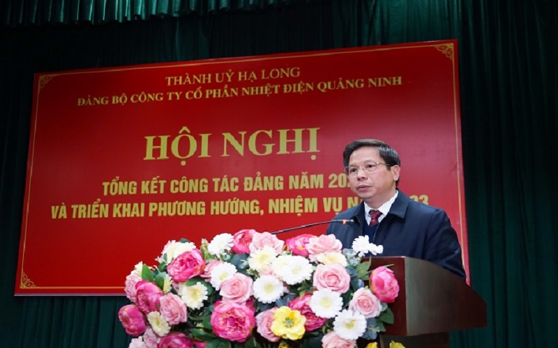 Công ty CP Nhiệt điện Quảng Ninh: Tổ chức hội nghị tổng kết công tác đảng 2022