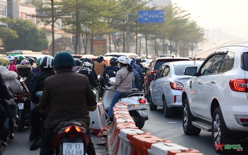 Hà Nội: Giao thông vẫn "dễ thở" sau kỳ nghỉ Tết Nguyên đán