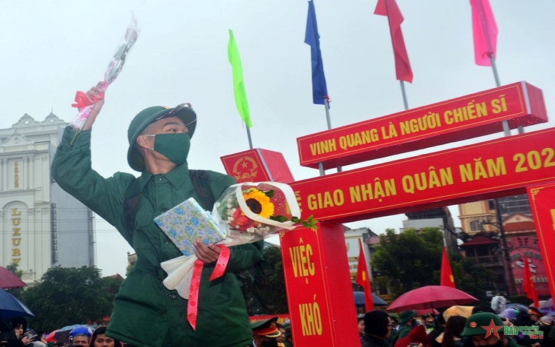 24 tỉnh, thành phố tổ chức lễ giao nhận quân vào ngày 8-2