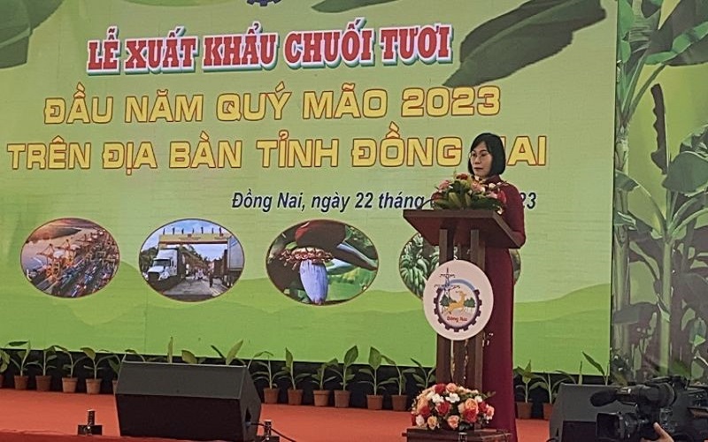 Đồng Nai tổ chức Lễ xuất khẩu chuối tươi đầu năm Quý Mão 2023