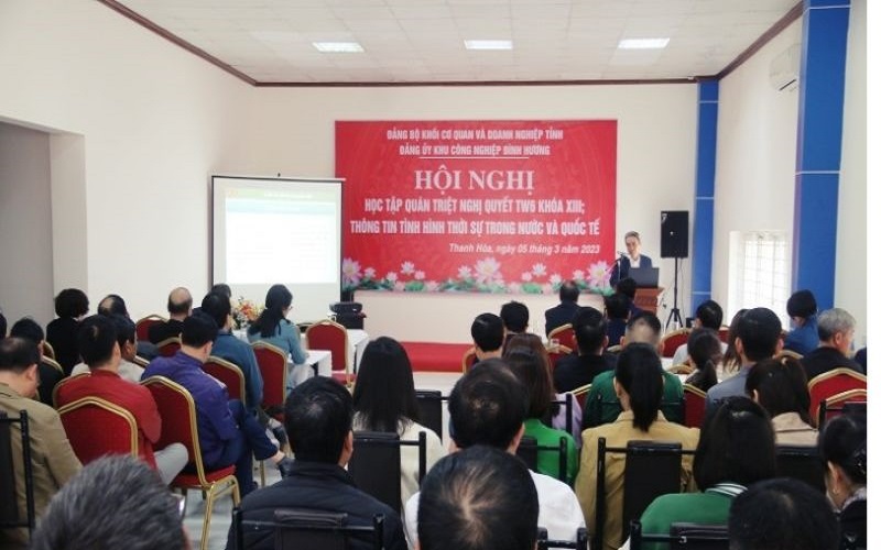 Thanh Hoá quán triệt Nghị quyết Hội nghị lần thứ 6, Ban Chấp hành Trung ương Đảng khóa XIII cho công nhân, lao động