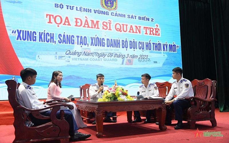 Sĩ quan trẻ Vùng Cảnh sát biển 2: "Xung kích, sáng tạo, xứng danh Bộ đội Cụ Hồ thời kỳ mới”