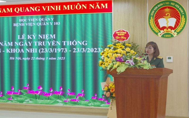 Hành trình 50 năm xây dựng và phát triển của Bộ môn-Khoa Nhi, Bệnh viện Quân y 103, Học viện Quân y