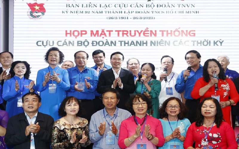 Chủ tịch nước Võ Văn Thưởng dự gặp mặt truyền thống cựu cán bộ Đoàn Thanh niên Cộng sản Hồ Chí Minh các thời kỳ