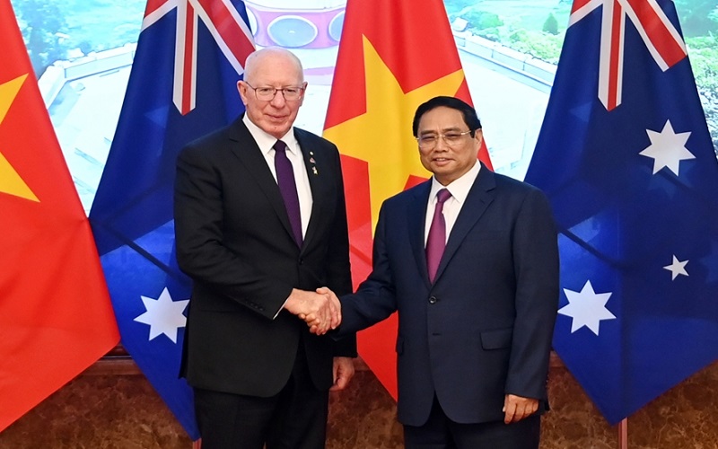 Thủ tướng Chính phủ Phạm Minh Chính tiếp Toàn quyền Australia David Hurley
