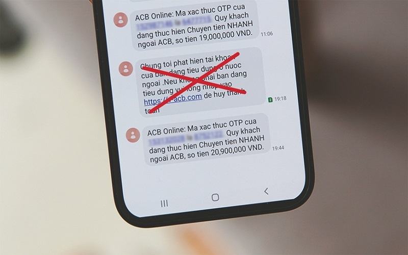 Tin nhắn giả mạo ngân hàng xuất hiện trở lại, người dân tuyệt đối không bấm vào link lạ