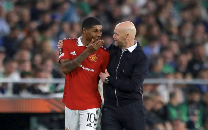 HLV Ten Hag muốn Rashford gắn bó lâu dài với Man Utd