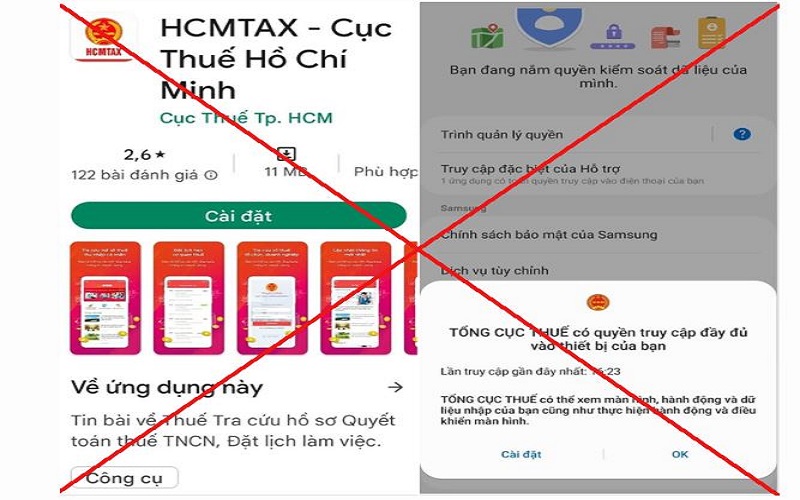 Tổng cục Thuế: Cảnh báo hiện tượng giả danh cán bộ thuế cung cấp ứng dụng để chiếm đoạt tài sản