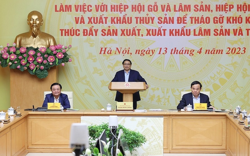 Thủ tướng Phạm Minh Chính: Nhận diện chính xác khó khăn của ngành lâm sản và thủy sản để tháo gỡ