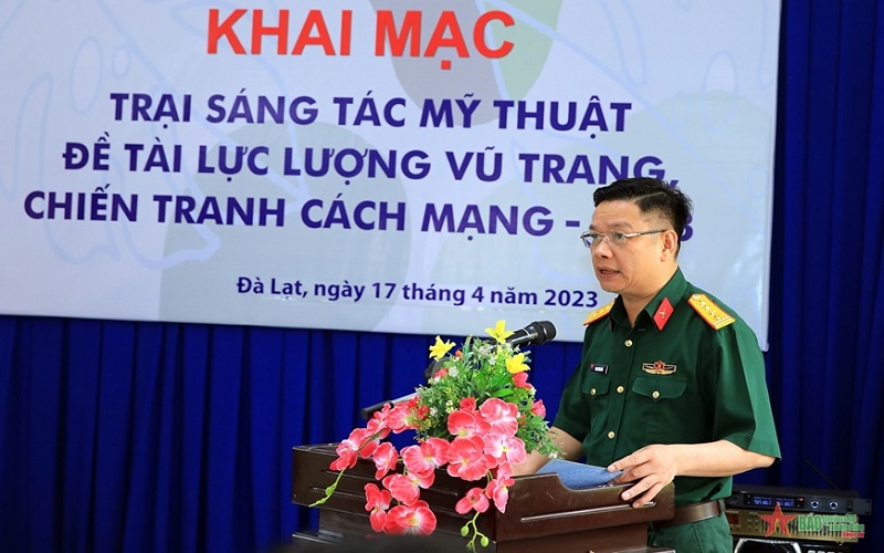 Khai mạc trại sáng tác mỹ thuật về lực lượng vũ trang-chiến tranh cách mạng năm 2023