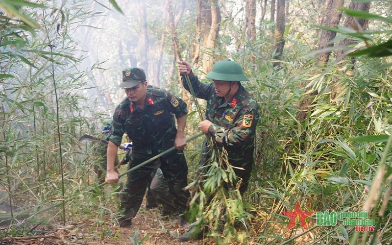 Điện Biên: Hơn 600 người tham gia chữa cháy rừng