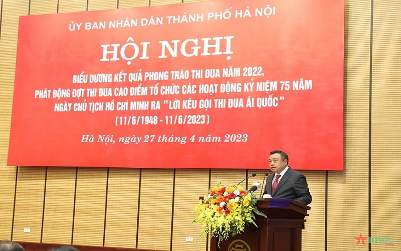 Hà Nội phát động thi đua kỷ niệm 75 năm Ngày Chủ tịch Hồ Chí Minh ra Lời kêu gọi thi đua ái quốc