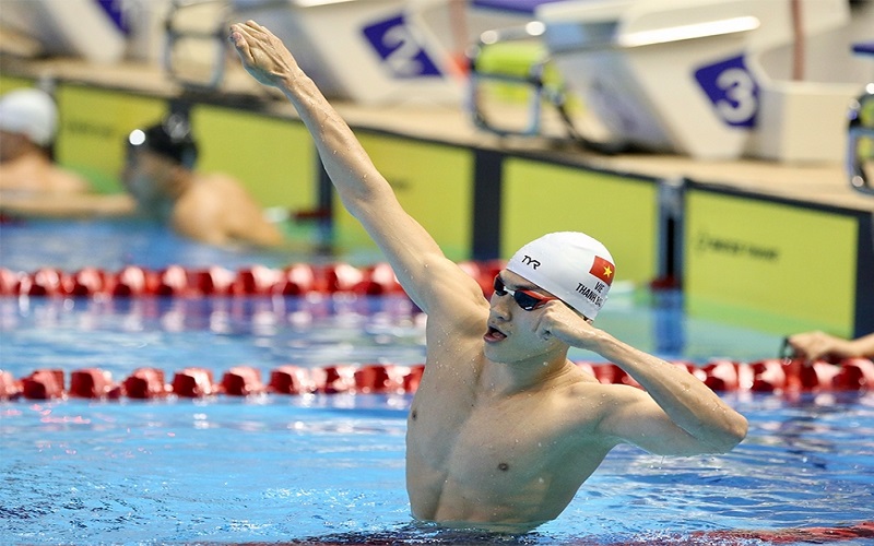 “Hoàng tử ếch” Phạm Thanh Bảo hai lần phá kỷ lục SEA Games 32