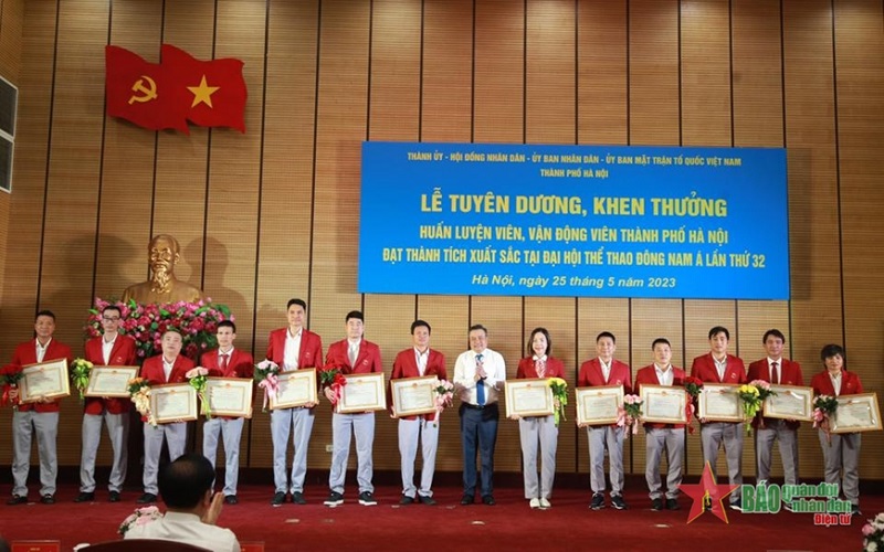 Hà Nội tuyên dương huấn luyện viên, vận động viên đạt thành tích tại SEA Games 32