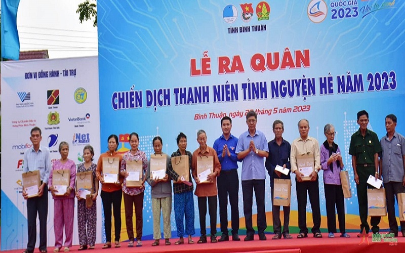 Tỉnh đoàn Bình Thuận ra quân Chiến dịch thanh niên tình nguyện hè năm 2023