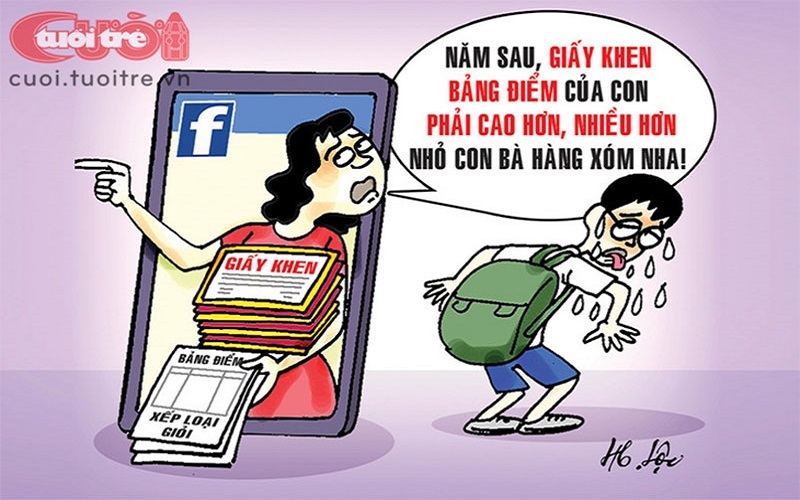 Hệ lụy của việc khoe thành tích của con trên mạng xã hội