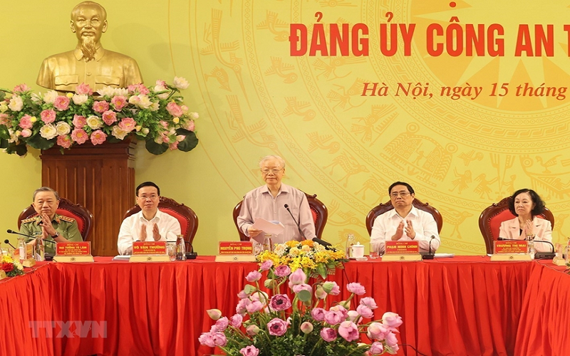 Tổng Bí thư Nguyễn Phú Trọng: Lực lượng Công an nhân dân phát huy vai trò "gương mẫu, đi đầu" trong xây dựng, chỉnh đốn Đảng