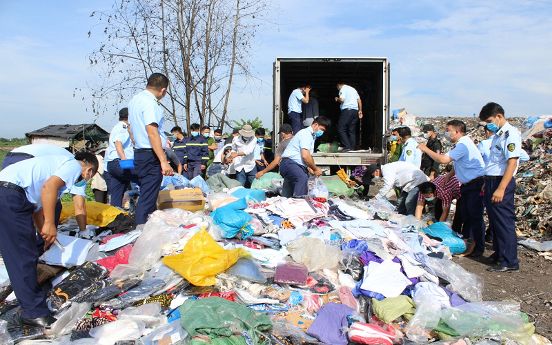 Hậu Giang: Tiêu hủy thuốc lá điếu nhập lậu và tang vật vi phạm hành chính bị tịch thu giá trị trên 1,6 tỷ đồng