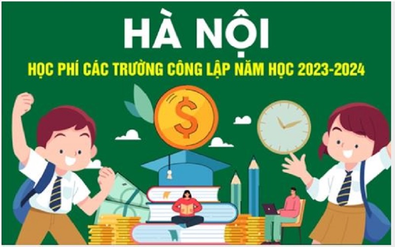 Học phí các trường công lập trên địa bàn Hà Nội năm học 2023-2024