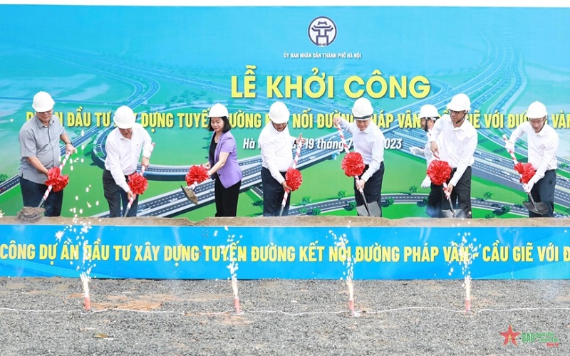 Hà Nội: Khởi công đường nối Pháp Vân - Cầu Giẽ với Vành đai 3