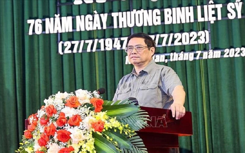 Thủ tướng Phạm Minh Chính: Chăm sóc thương binh, bệnh binh, người có công như chăm sóc người thân