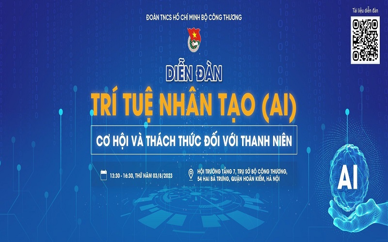 Sắp diễn ra Diễn đàn Trí tuệ nhân tạo: Cơ hội và thách thức đối với thanh niên